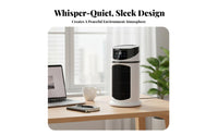 Quiet Operation Misting Desk Fan LED Night Light USB Humidifier Fan Multi-Speed Control for Office Workers, Bedroom, Dorm Room