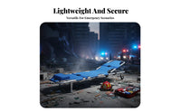 Lightweight Folding Stretcher Long-Lasting Portable Rescue Stretcher Heavy Duty Aluminum Alloy Medical Cot High Load Capacity for Firefighters Personnel, Ambulances, Sports Venues, Nursing Homes