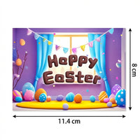 10 Pieces Easter Greeting Cards Happy Easter Cards Paper for Christians, Children, Gift Giving, Spring Celebration
