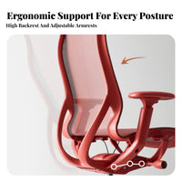 Extended Wear Comfort Highspine Mesh Task Chair 360-Degree rotate Highspine Mesh Rolling Chair Reclining Function Computer Seat sturdyDuty for Students, Gaming Setup