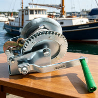 Hand Crank Winch Portable Hand Operated Winch Heavy Duty Pulling Tool for Professionals, Industrial Site, Dock, Mine