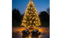 2 Pieces Power Adapter with Extension Cable 12V LED Power Adapter LED Transformer IP44 Waterproof Weather-Resistant