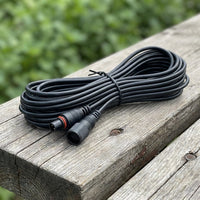 Extension Lead for Solar Lights and Fairy Lights, 5 Meter Waterproof Cable with Copper Wire, Power Extension for Garden, Long Extension Cord