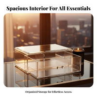 Desktop Drawer Unit debris-clear ofresistant Desktop Display Case with Drawers Large Capacity
