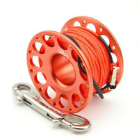 doubleDisc Diving Finger Spool Reel Perforated Finger Spool Reel Metal Snap Hook Outdoor Gear