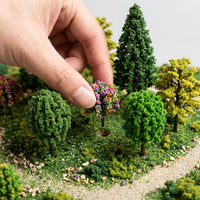 5-10cm Miniature Model Trees, Synthetic Material for Model Railway, Architectural, Crafting, Diorama Scenery, 5 Pieces