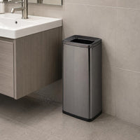 Trash Can with Removable Inner Container Polished Finish Household Storage