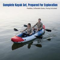 Inflatable Kayak, Thickened Canoe, Wear-Resistant, Fishing, Drifting, Full Set