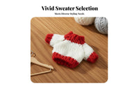 Doll Clothes Replacement Outfit Miniature Doll Sweater Soft Yarn Miniature Knit Sweater for Hobbyists, Kids, Craft Projects