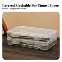 Clear Hairpin Container Dust-Proof Jewelry Box Transparent Design for Crafters