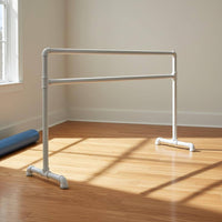 Freestanding Dance Bar with Adjustable Double Rail Stretching Bar Home Practice Bar Portable Home Workout Barre for Balance Flexibility Posture Suitable for Children Adults Home Studios Fitness Training