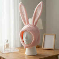 Long Ear Bunny Cap Photo Prop Hare Ear Hat Cute Design Novelty Headwear for Photoshoots, Cosplay