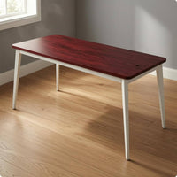 Office Desk Rounded Corners Computer Desk Four Leg Study Table