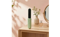 Type-C Charging Cordless Hair Straightener Brush Portable Hair Straightener Brush Compact Straightening Comb 3-Speed Temperature for Travelers