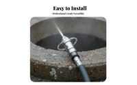 Rotating Sewer Jet Nozzle Multi-Directional Streams High Pressure Drain Cleaning Nozzle Heavy Duty Pipe Dredging Spray Head for Expert Cleaners