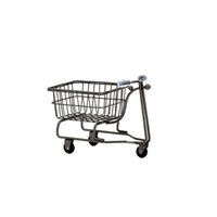 Realistic Simulation Mini Shopping Cart Toy Creative Design Three-Wheel Toy Trolley Multi-Functional Household Accessory for Playroom