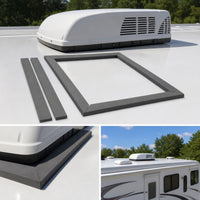 RV Rooftop Air Conditioner Gasket Kit with Leveling Pads Leak-Resistant Picture Frame Gasket with Leveling Pads Seamless for Travel Trailer
