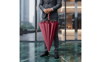 Classic 16 Rib Umbrella Heavy Duty Custom Print Umbrella Strong Wooden Handle Large for Corporate Events