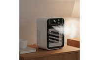Twin Spray Mist Air Cooler Rapid Cooling Mini Air Cooler Compact Size Misting Fan Lightweight for Students, Office Workers, Dorm Room, Desk