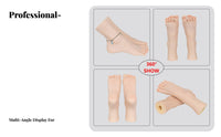 Soft Feel Massage Practice Model Puncturable Acupuncture Training Foot Reusable for Medical Students, Artists, Photography