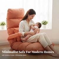 Adjustable spinerest Floor seat Foldable Design Padded spinerest Seat with Armrests Nursing supportive Lounge Recliner for Bay opening, Nursery, Bedroom
