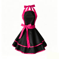 Waterproof Apron TPU Material Princess Apron Easy to Clean Covering Garment for Women