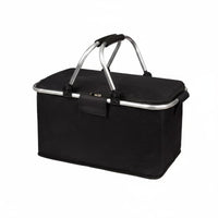 Sturdy Construction Collapsible Insulated Picnic Basket Easy to Clean Large Capacity Thermal Tote for Camping