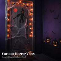 Trick or Treat Door Hanger textile Texture Halloween Character Plaque Spooky Design
