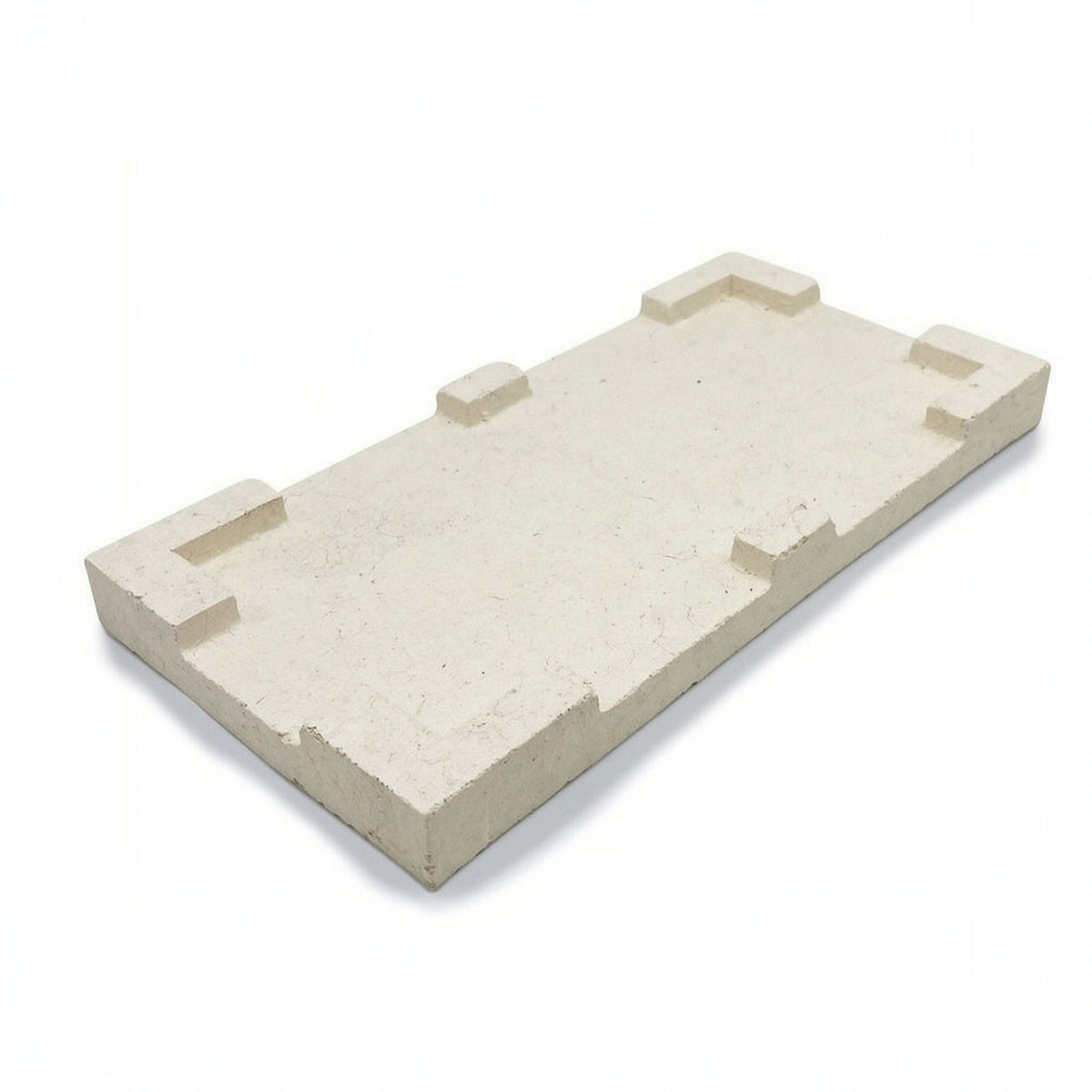Refractory Soldering Plate Heat-Resistant Soldering Plate with Positioning Tabs Board High Temperature Work Surface Fireproof