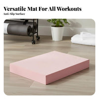 High Rebound Core Exercise Support Mat Supportive Cushioning Foam Balance Pad Multi-Purpose for Athletes, Beginners, Home Gym, Workout