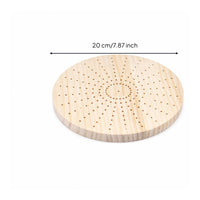 Round Crochet Blocking Board Evenly Spaced Holes Knitting Blocking Board Stainless Steel Craft Tool Smooth for Shaping Crocheted Pieces