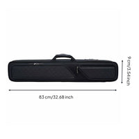 7-Slot Pool Cue Case Adjustable Shoulder Strap Billiard Carrying Case Soft Interior Lining Leatherette Cue Tube for Storage, Tournaments