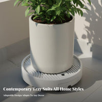 Flower Pot Tray with Wheels Indoor & Outdoor Use Pot Mover with Wheels Easy to Clean Wheeled Planter Saucer for Seniors, Garden, Living Room, Office