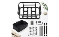 Rear Bike Basket with Liner Heavy Duty Rear Cycle Basket with Liner Deep for Commuters