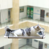 Cat Hammock Window Perch, Foldable Hanging Bed with Strong Suction Cup Cat Bed Mount, Indoor Relaxation Area for Cats Windowsill Watching