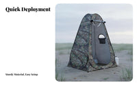 Multi-Purpose Portable Shower Tent Waterproof Camping Shower Tent Spacious Interior Outdoor Changing Room Windproof for Beachgoers, Families, Travelers, Outdoors, Beach, Fishing, Road Trips
