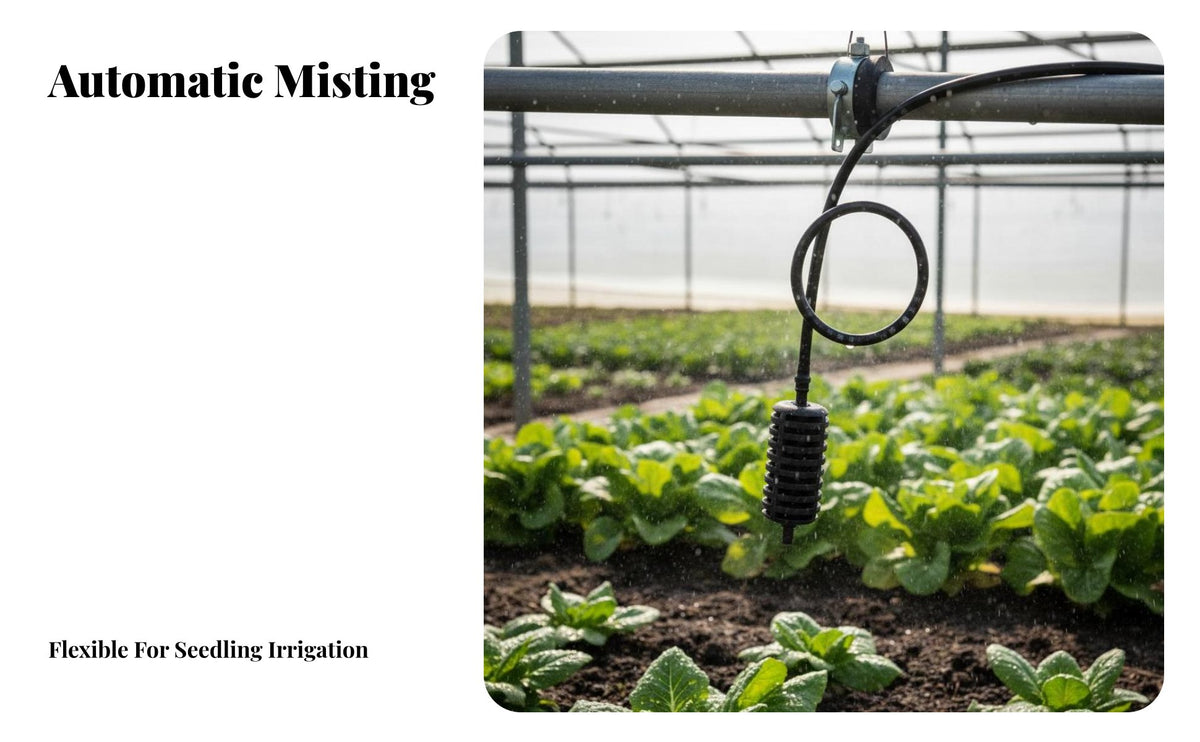 Hanging Micro Sprinkler Water Saving Greenhouse Irrigation Nozzle Easy Installation Light Shower Nozzle for Gardeners, Homeowners, Farm, Orchard