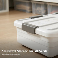 Wheeled Underbed Container Large Capacity Wheeled Under-Bed Box Dust-Proof