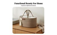 Diaper Carrier Organizer Foldable Portable Diaper Basket Portable Nursery Storage Bin Stylish Design Nursery Carrier With
