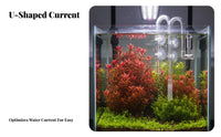 Surface Skimmer Pipe Easy to Clean Aquarium Inflow Outflow Pipe Set High Current Design Fish Tank Water Surface Skimmer Kit for Crustacean Keepers