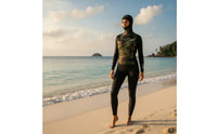 Hooded Wetsuit Vest 2mm Neoprene Vest with Hood Sleeveless Wetsuit Top for Freedivers, Divers, Freediving, Snorkeling, Surfing
