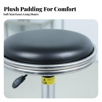 Height Adjustable Anti-Static Rolling Stool 360-Degree Swivel Laboratory Chair Easy to Clean Commercial Furniture Wear-Resistant for Factory Workers, Medical Personnel, Cleanroom, Laboratoryoratory Oratory, Hospital, Industrial Environment