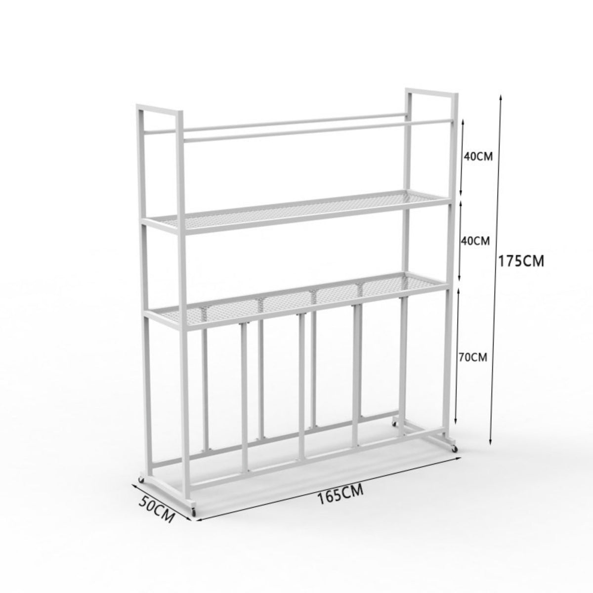 Metal Frame Exercise Equipment Storage Rack Large Capacity Exercise Ball and Mat Holder Stable Structure Commercial Gym Storage Unit Heavy Duty for Dance Studio