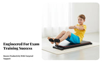 Padded Foot Support Adjustable Sit-up Board Anti-Slip Base Adjustable Sit-up Bench Ergonomic Design Abdominal Exercise Equipment Space-Saving for Children, Students, Beginners, Mid-Section Workout, Indoor, Strength Training
