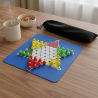 Chinese Chessboard Multiplayer Chinese Checkers Chessboard Educational Rubber Mat for Kids, Family, Travel