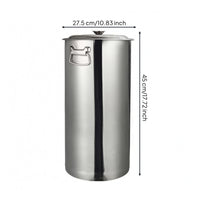Stainless Steel Storage Bucket Tall Stainless Steel Bucket Easy to Clean Kitchen Supply