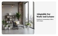 Factory-inspired industrial look Modern Multi-Person Couch Nordic Design Metal Frame Armchair Minimalist Lounge Set firm-density pad for Office Managers, Interior Designers, Reception Area, Lounging, Living Room, Entertaining Guests