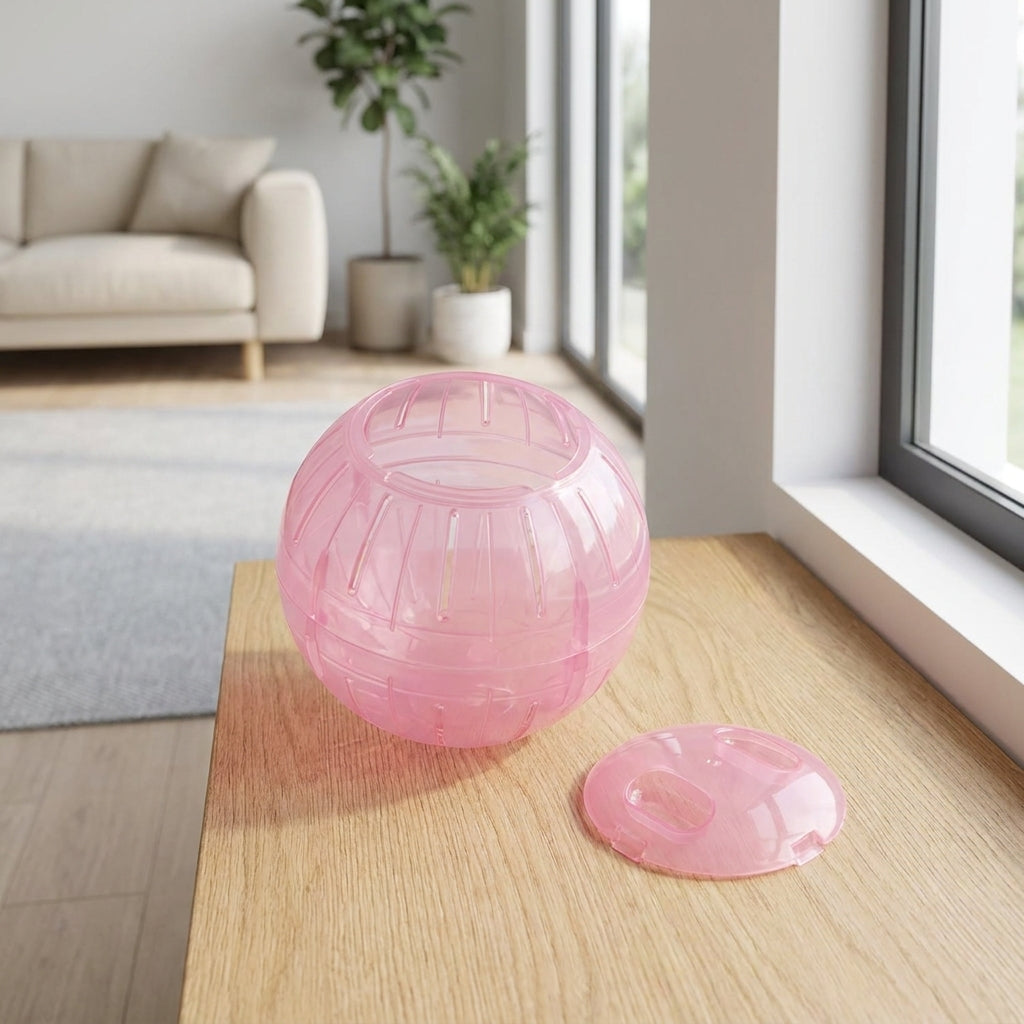 5.7 Inch Clear Hamster Exercise Sphere, Hamster Sphere for Hamster Toys, Hamster Spheres for Dwarf Hamsters, Translucent with Ventilation