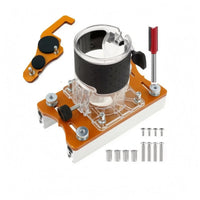 2-in-1 Slotting Guide Bracket Border Positioning Router Slotting Guide Adjustable Clamping Router Bracket Orange