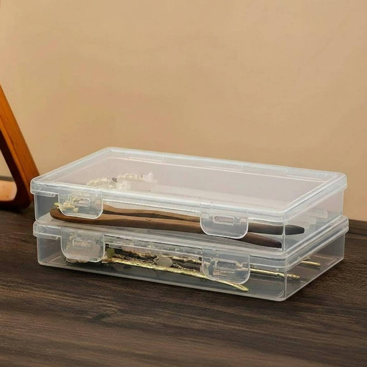 Clear Hairpin Container Dust-Proof Jewelry Box Transparent Design for Crafters